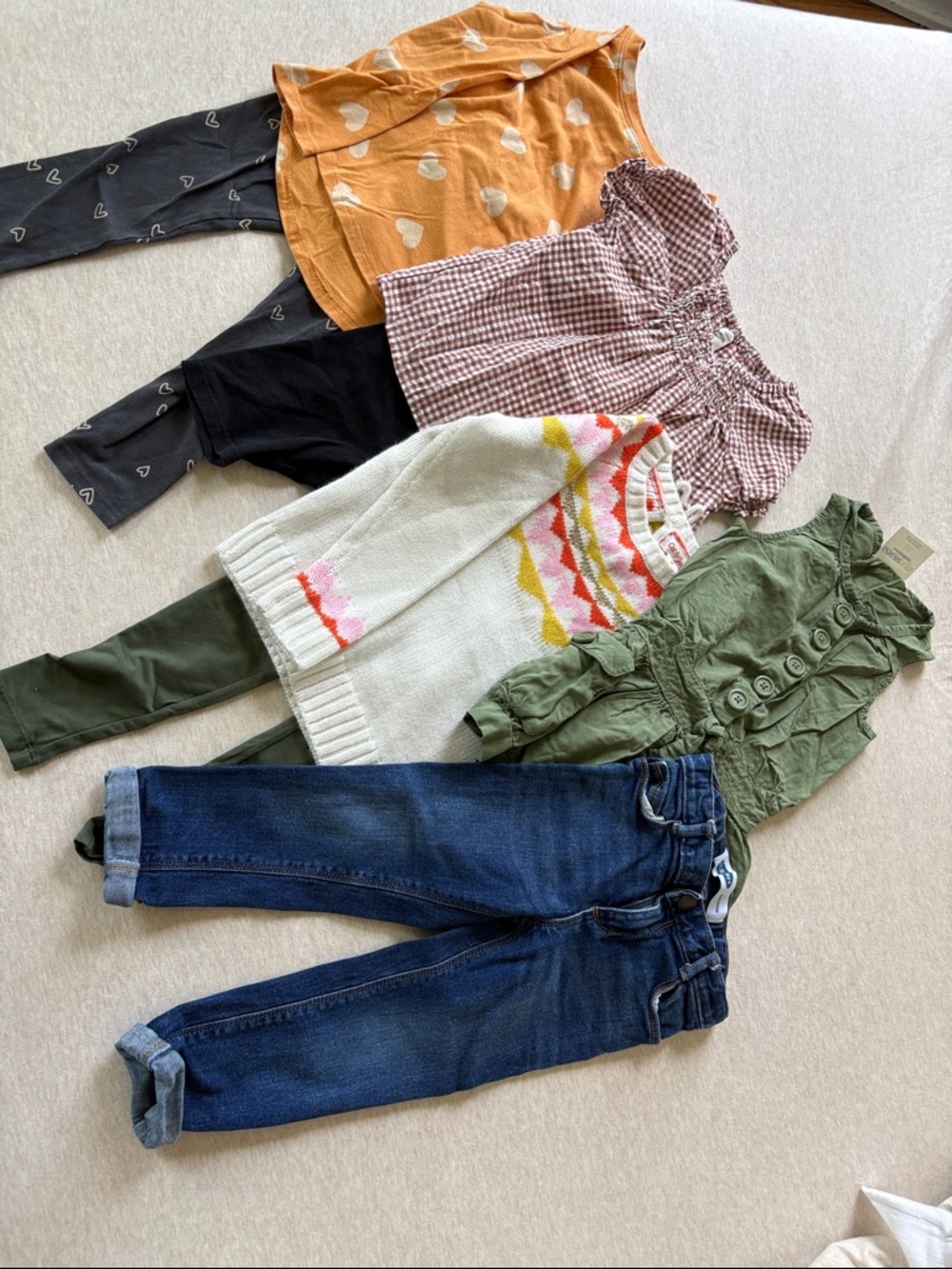 3T Girls 8pc Bundle Multiple Brands Leggings Jeans Jumper Sweater & More